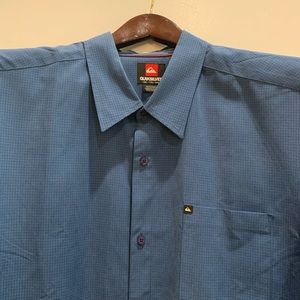 Quicksilver casual shirt, blue, shirt sleeve